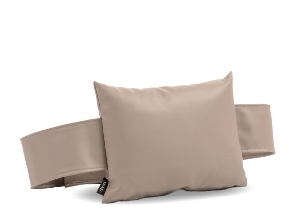 ANAEI Classic Plain Sunbed Headrest Leatherlook Powder Taupe