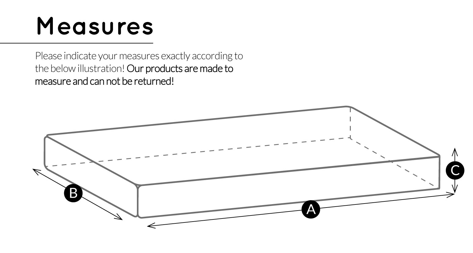 Measurement - Outdoor Seat Cushions & Outdoor Seat Cushion Covers